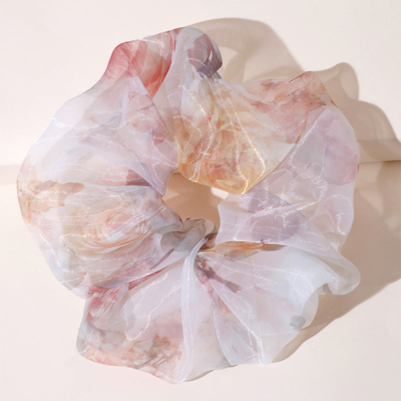Chiffon surdimensionné Organza Printemps et Été Accessoires de cheveux simples