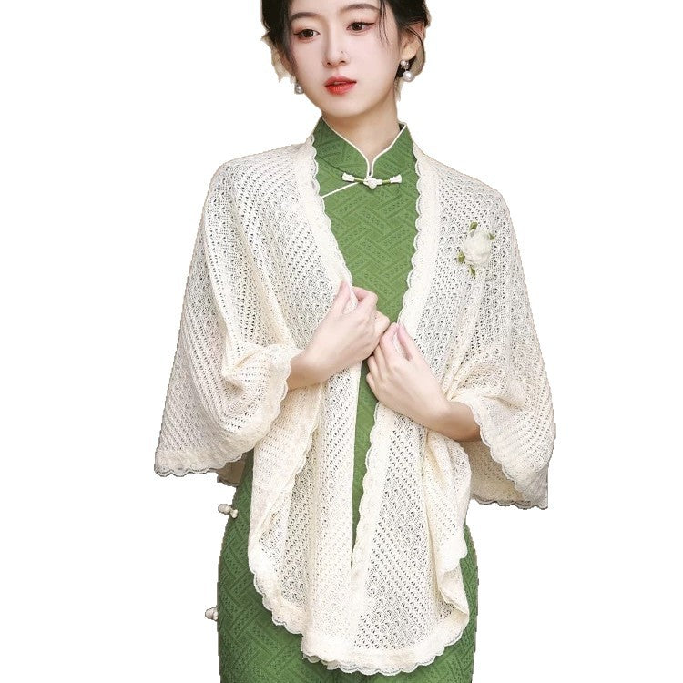 Cheongsam à la mode chinoise Veste minimaliste Niche Cloak et Shawl