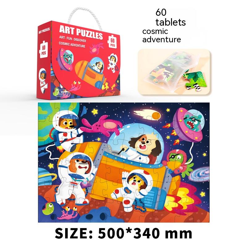 Boîte cadeau Puzzle portable Jouets éducatifs pour l'éducation précoce