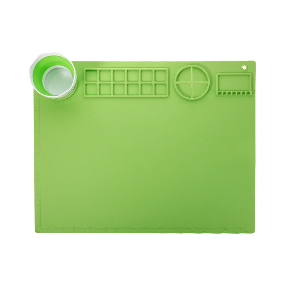 Silicone Double Bol Peinture Graffiti Tapis de peinture à l'huile
