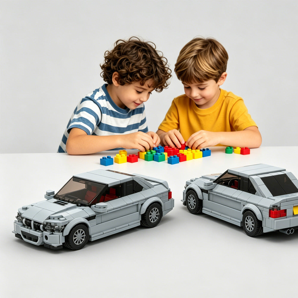 342PCS Silver Inspired Sports Auto Building Blocs