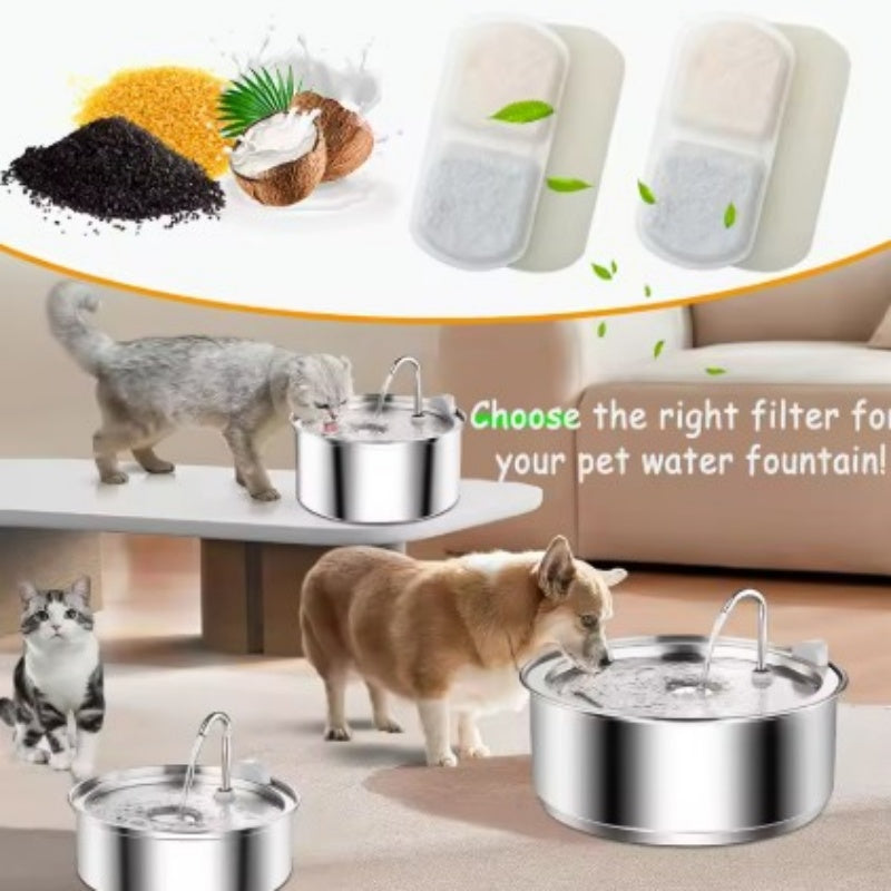 Cat Automatique Circulant Pet Fontaine d'eau Filtre Cartouche coton
