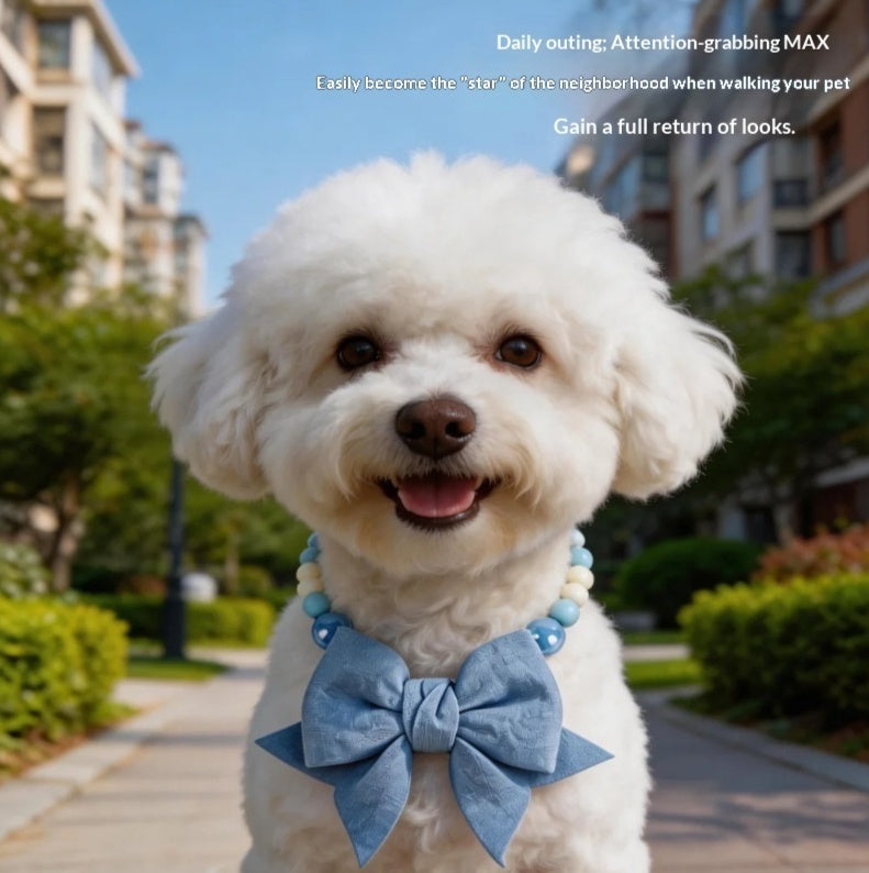 Grand Bow Tie haut de gamme coloré Exquise accessoire pour les animaux de compagnie