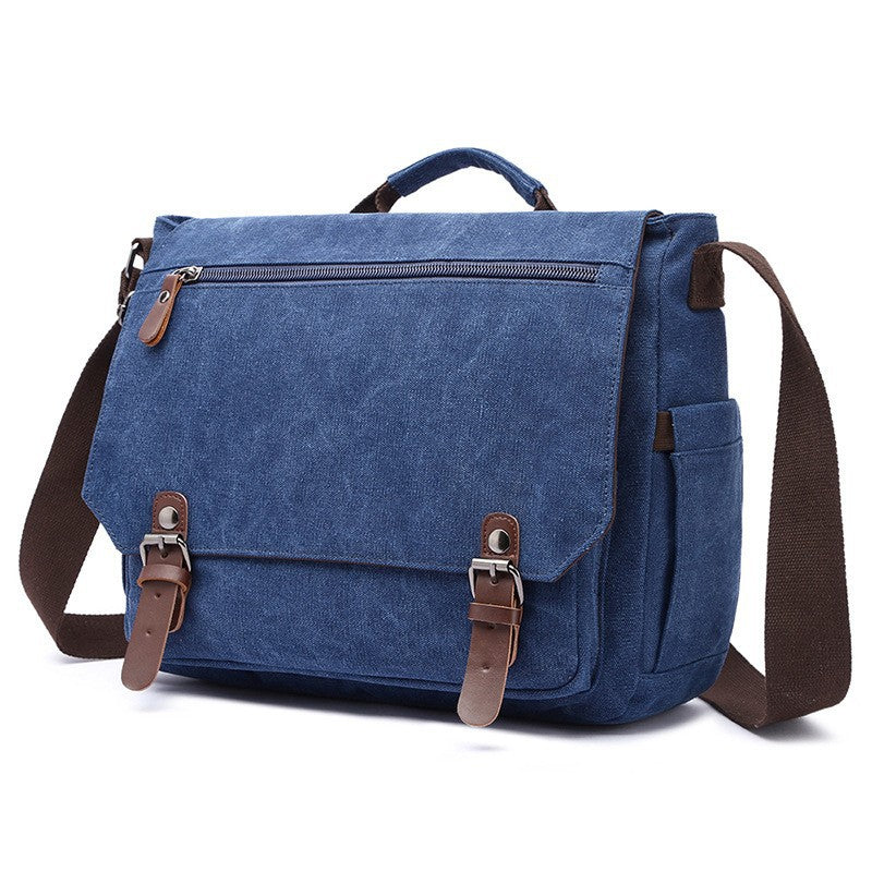 Porte-monnaie portable en toile transversale pour hommes