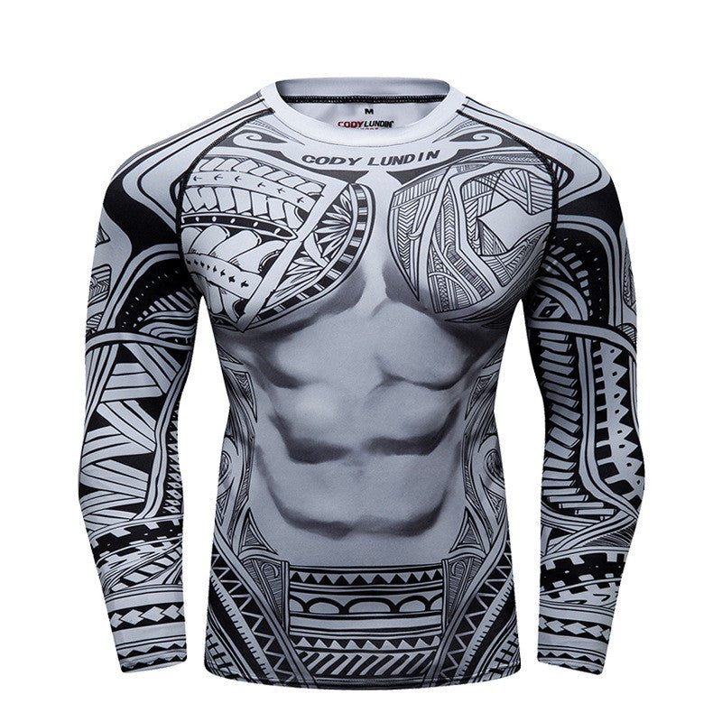 Costume de fitness de course élastique respirant pour hommes