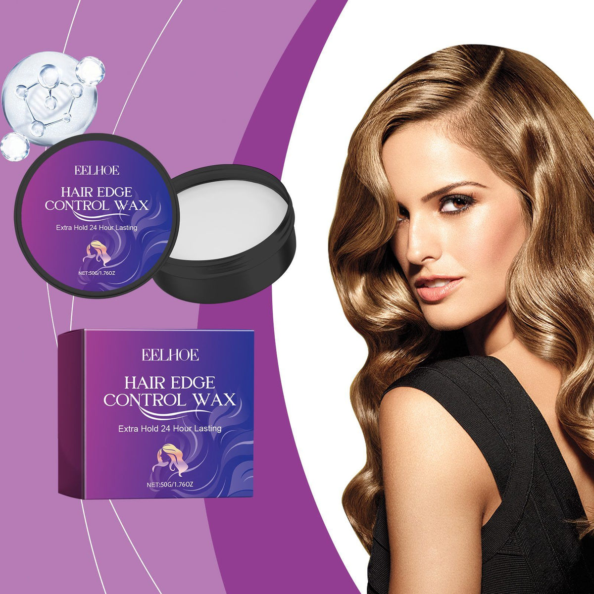 EELHOE Bord de cheveux cire de styling