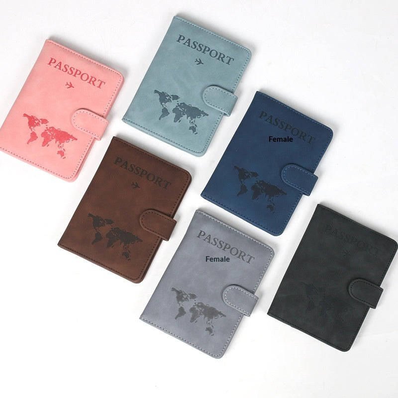Carte de l'étui en cuir Porte-passeport Porte-cartes International Sac Organisateur