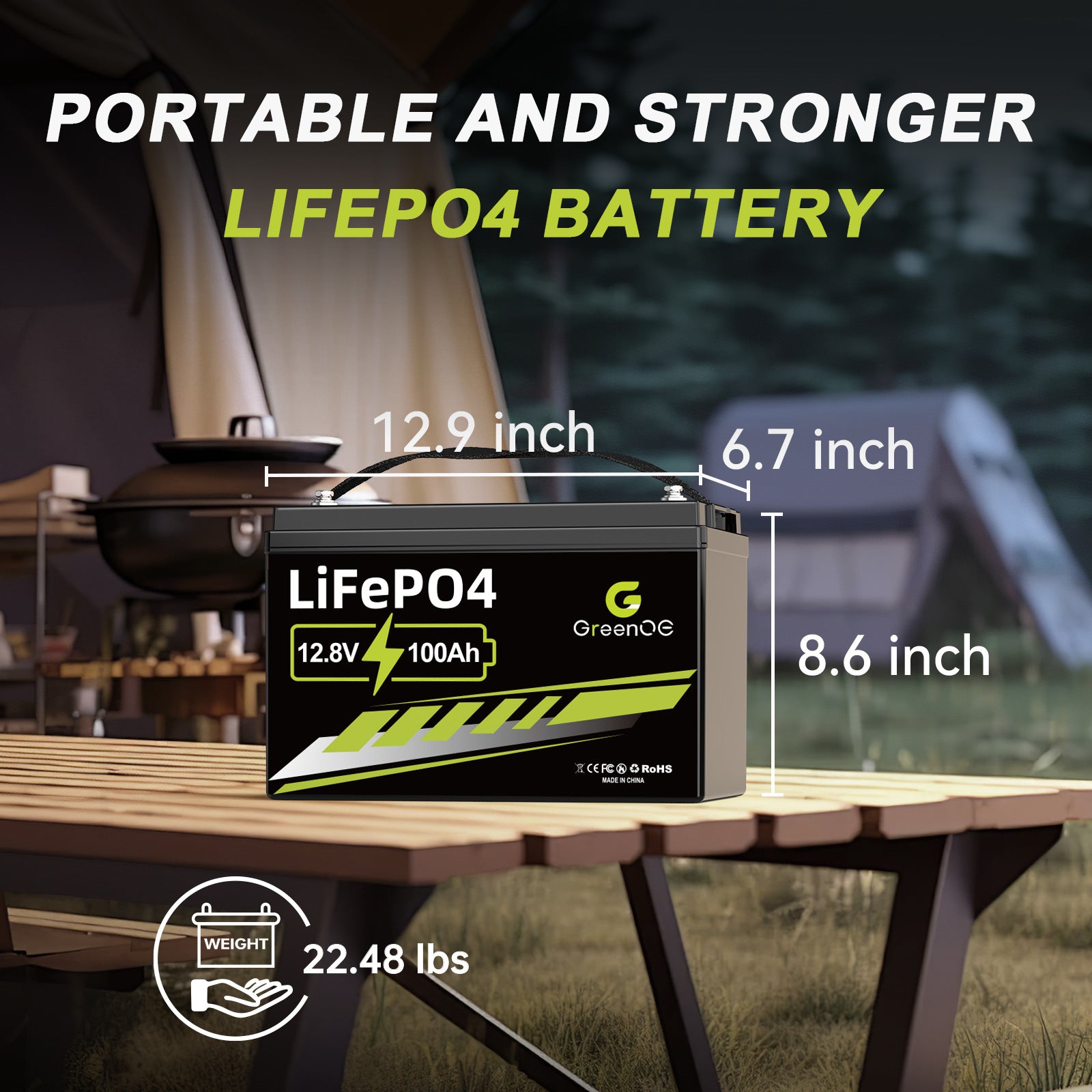 12V100AV Grande batterie domestique de haute puissance