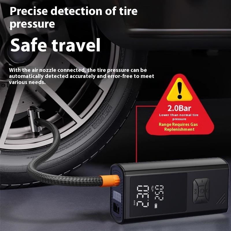 Gonflateur de pneus de voiture sans fil portable adapté aux voitures