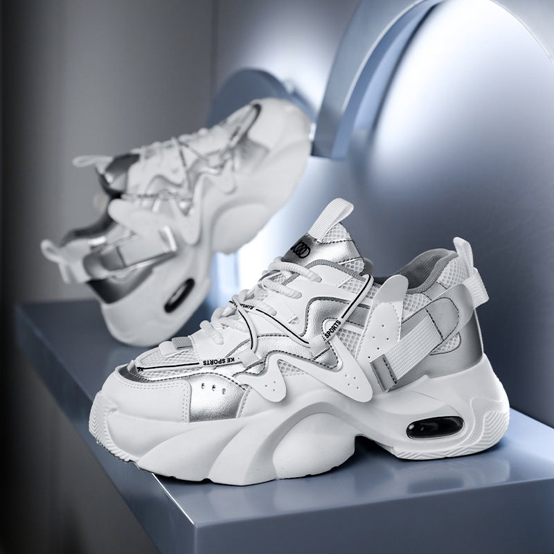 Hommes Chaussures Casual avec Mesh Respirant et une Plateforme Sole Pour la Hauteur Ajoutée