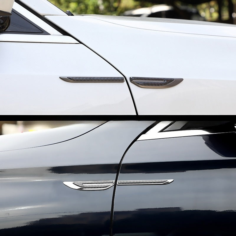 Car Personnalité Carbon Fiber Metal Feuille Sticker latéral