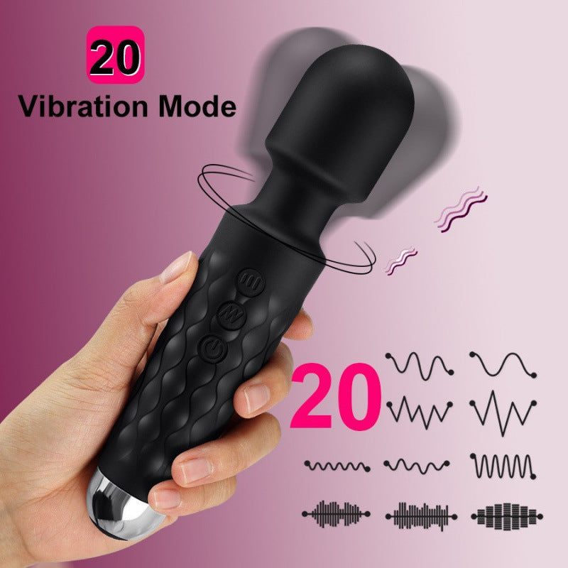 Jouet de silicone AV Rider à 20 fréquences