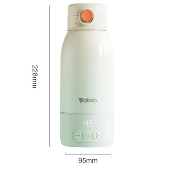 Bouteille d'eau portable à température constante pour nourrissons permettant la préparation de lait sans fil