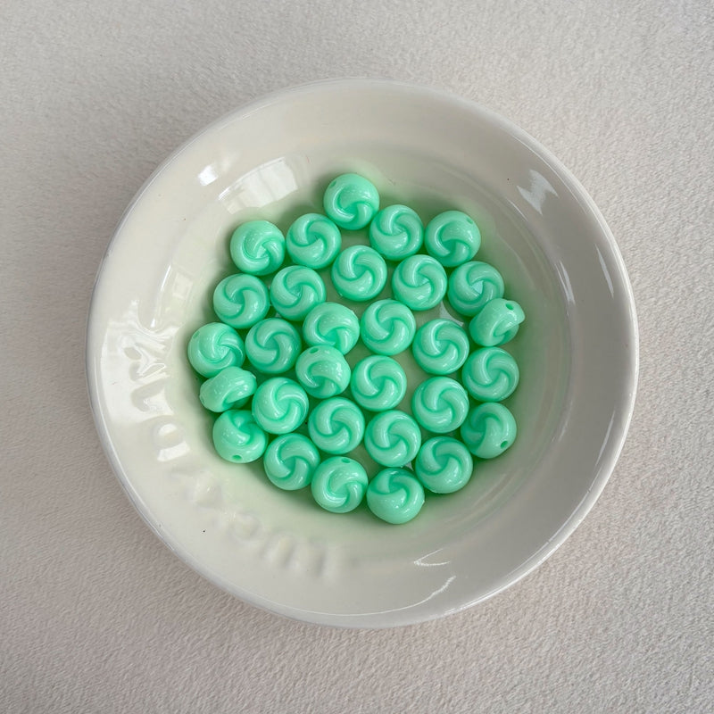 Perles pivotantes en couleur solide PS