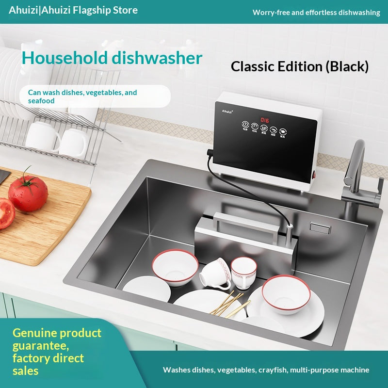 Lave-vaisselle automatique pour usage domestique Modèle de comptoir compact avec technologie ultrasonique
