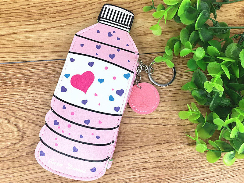 Corée créative boissons crème glacée Mini Purse enfants pièce Porte-clés petit sac sac sac