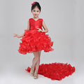 Filles robe mariage fleur fille robe jupe enfant princesse robe costume jupe queue 888 pi
