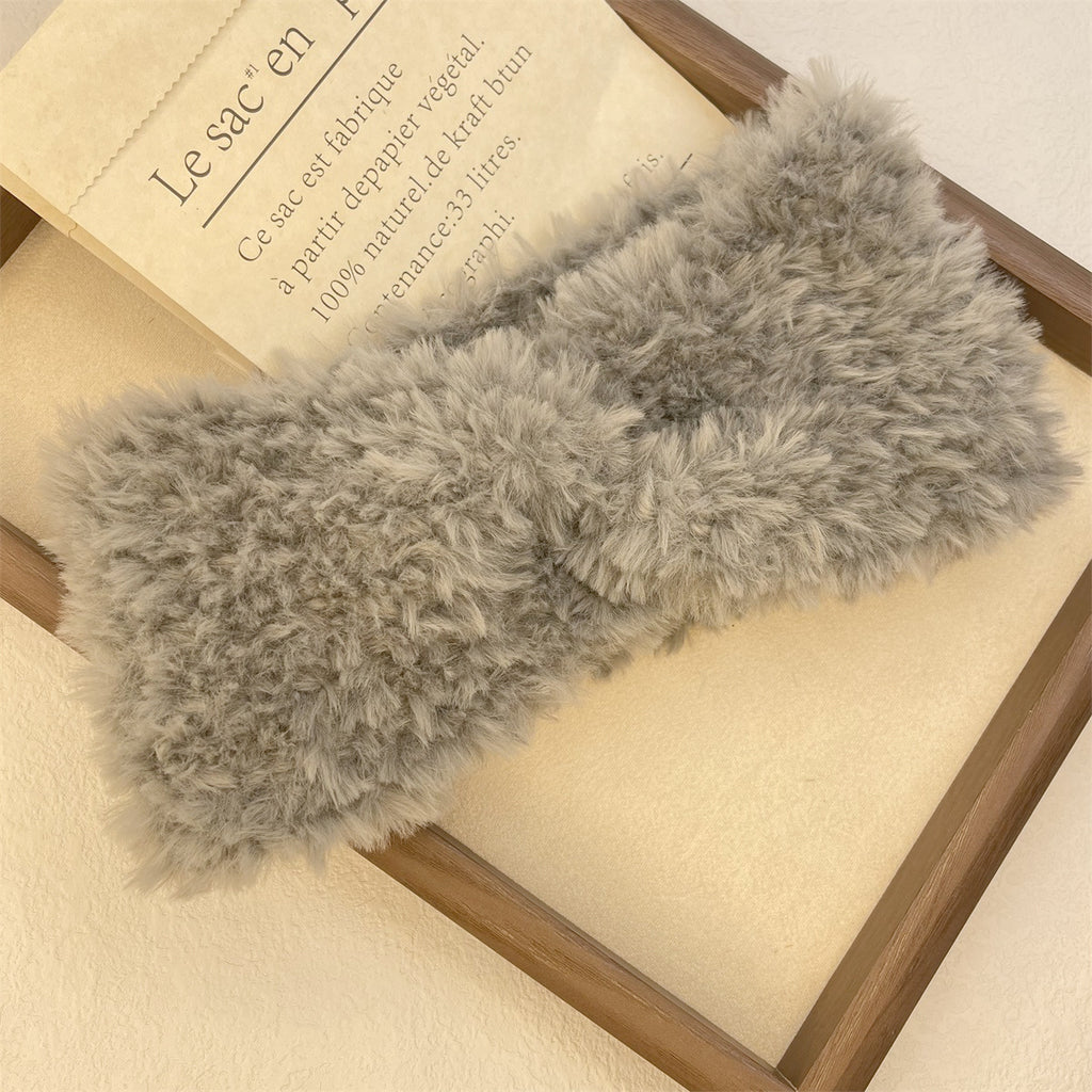 En peluche large bande de cheveux chaud épais pour les femmes