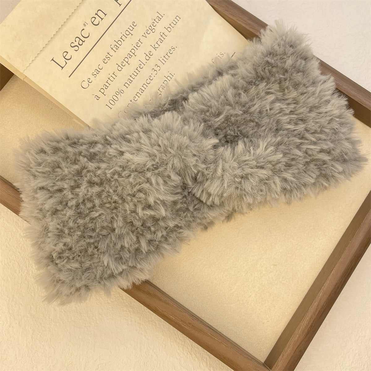 En peluche large bande de cheveux chaud épais pour les femmes