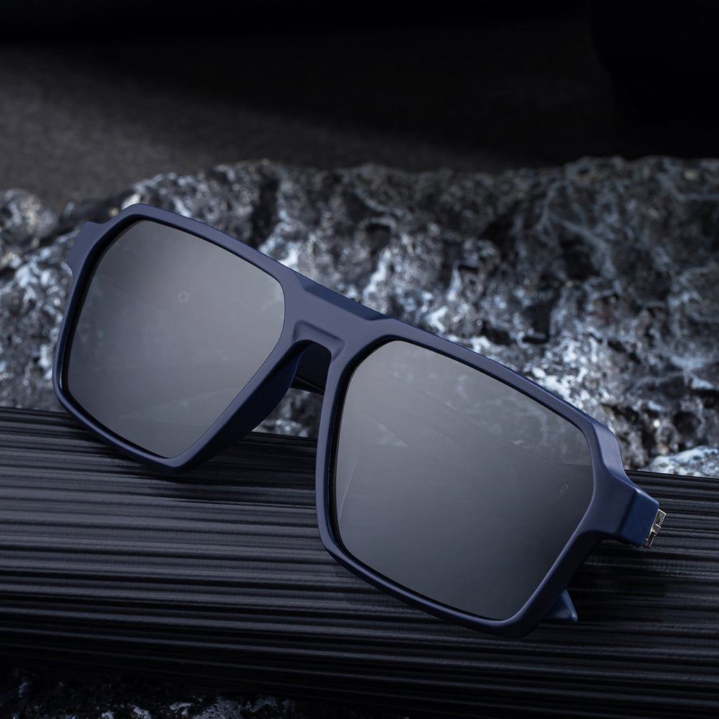 Fashion Square Frame Lunettes de soleil polarisés pour hommes