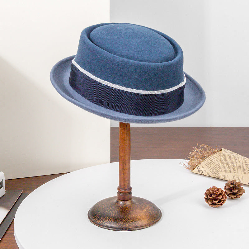 Chapeau en laine Vintage style britannique