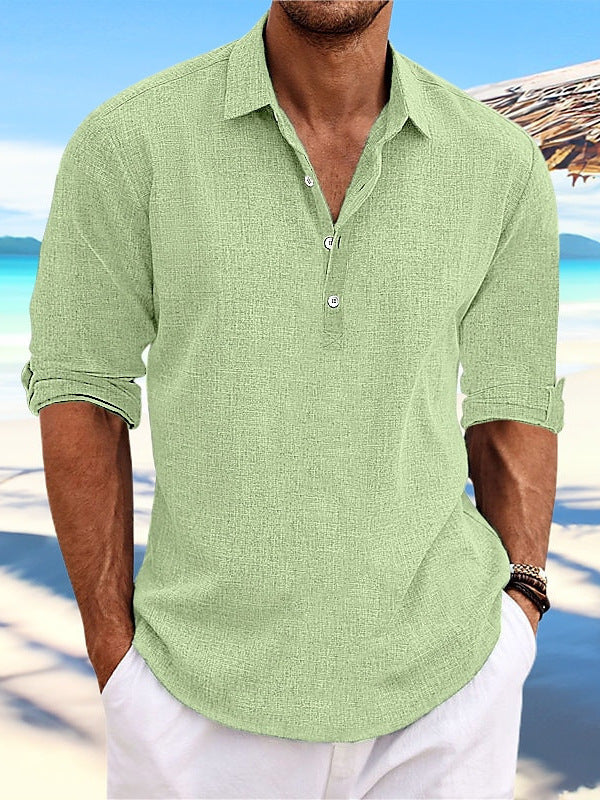 Vêtements pour hommes Pullover d'été Doublure de la mode jeunesse loin à manches longues maison chemise casual.