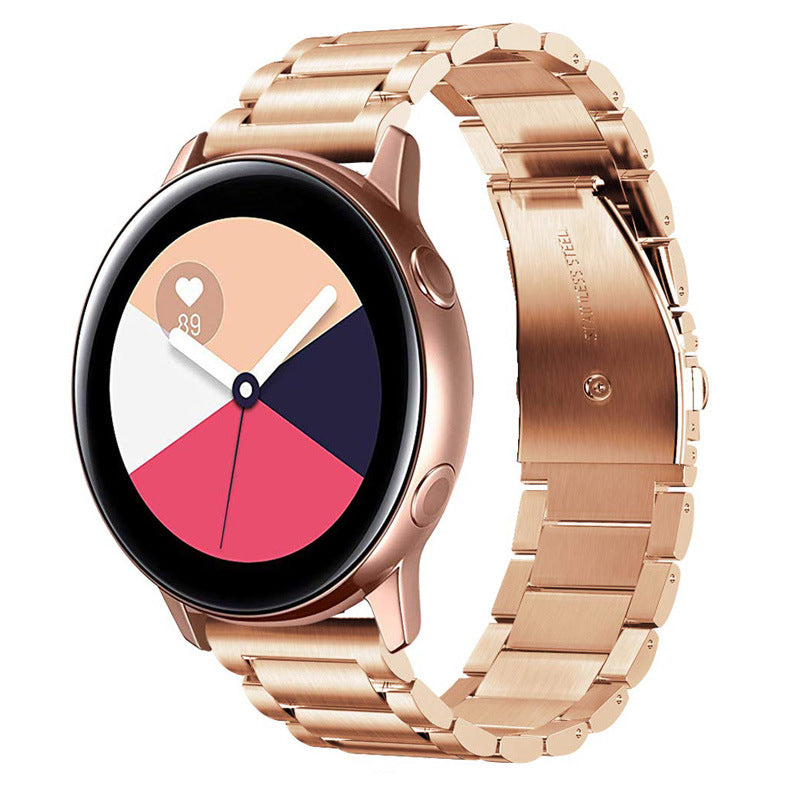 Montres en acier inoxydable Bracelet en métal à trois perles