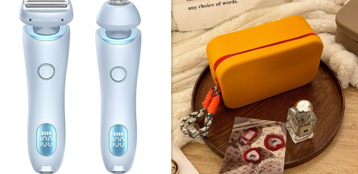 2 En 1 Epilateur Épilatateur USB Comprimeur Rechargeable Femmes Corps Razor Face Jambe Armpit Bik