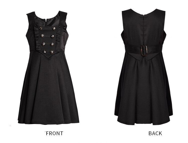 Filles Robe de fête noire Une ligne sans manches Enfants Robe de fleur de mariage fille 4-5Y