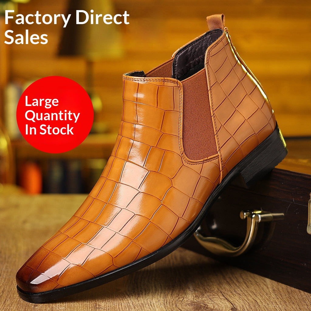 Chaussures en cuir élégantes haut de gamme pour hommes