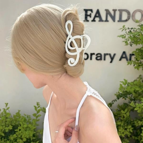 Clip de cheveux Treble Clef créatif pour les femmes
