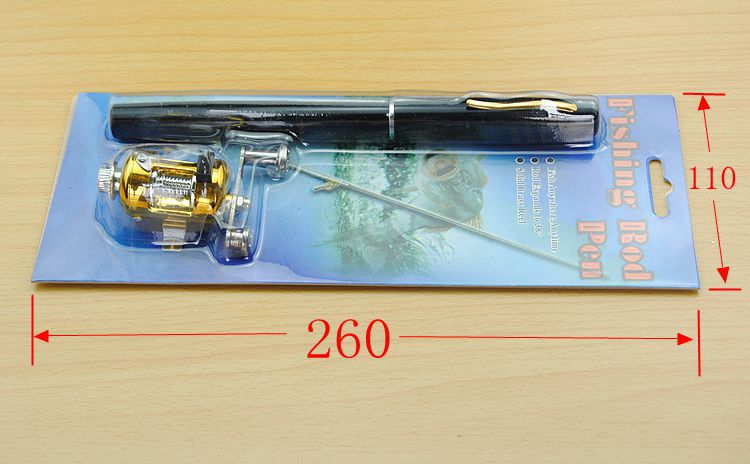 Ensemble d'engins de pêche à la canne à bâton de tambour télescopique