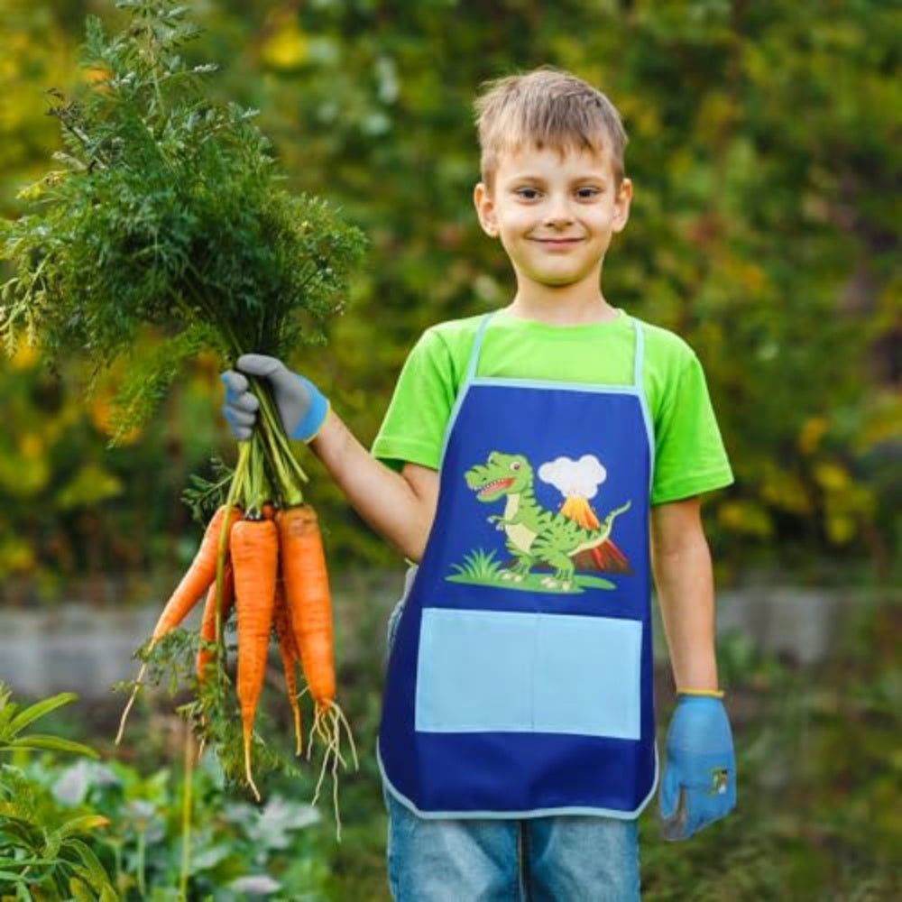 Ensemble d'accessoires pour jardin Dino et activités de plein air - Motifs préhistoriques pour