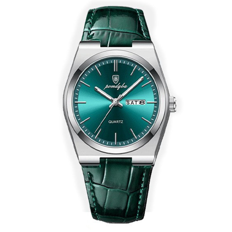 Montre à quartz lumineux ultra-mince pour homme