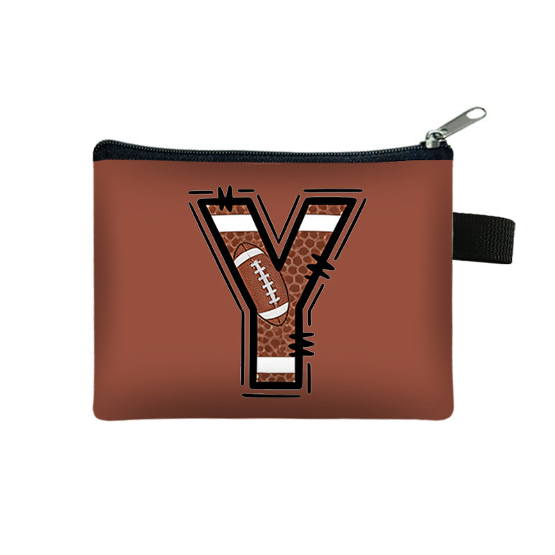 Creative Baseball Themed Lettre Coin Purse