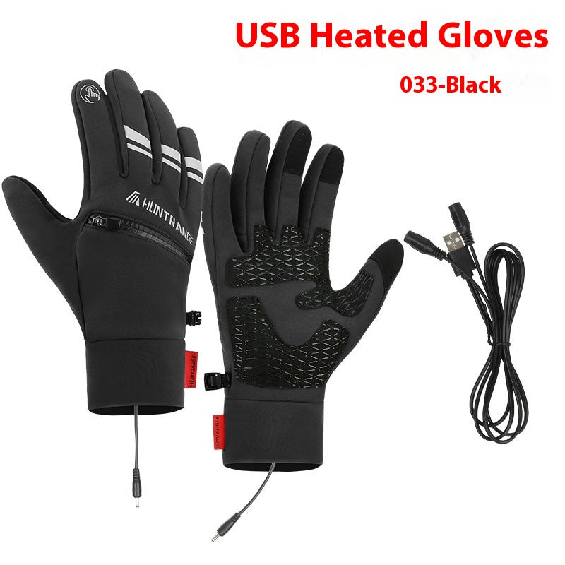 USB Chauffage électrique Gants de chauffage Winter Outdoors Sports Ski Warm Imperméable