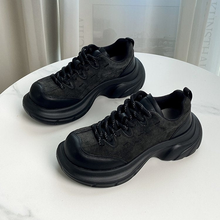 Sneakers occasionnels à bout large pour femmes