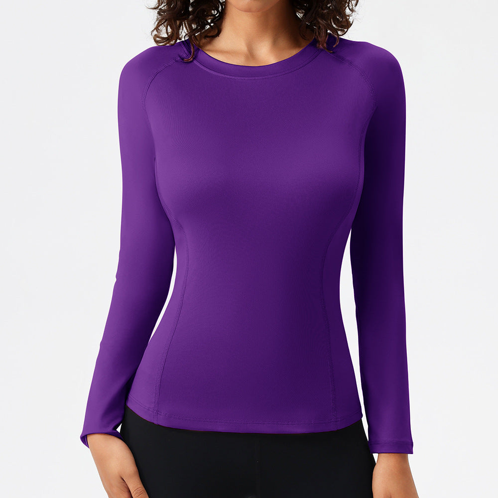 T-shirt sport à manches longues à manches longues pour femmes