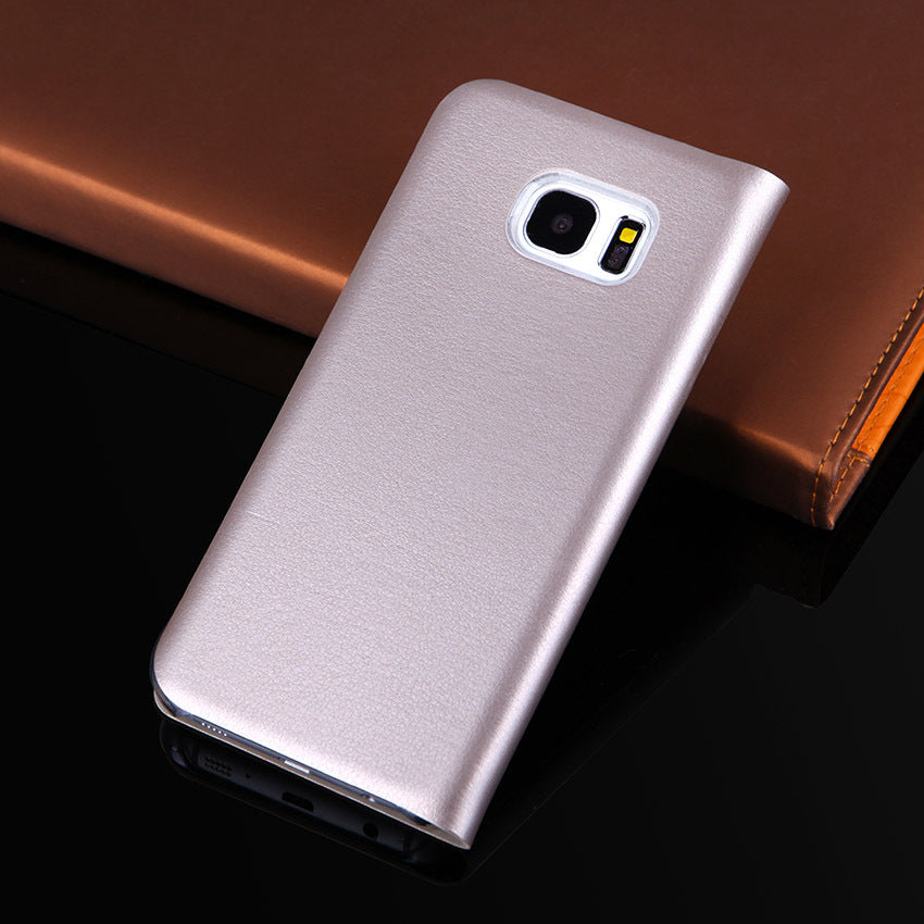 Étui de téléphone flip carte en cuir