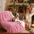 Soft fleece machine-washable dog blanket