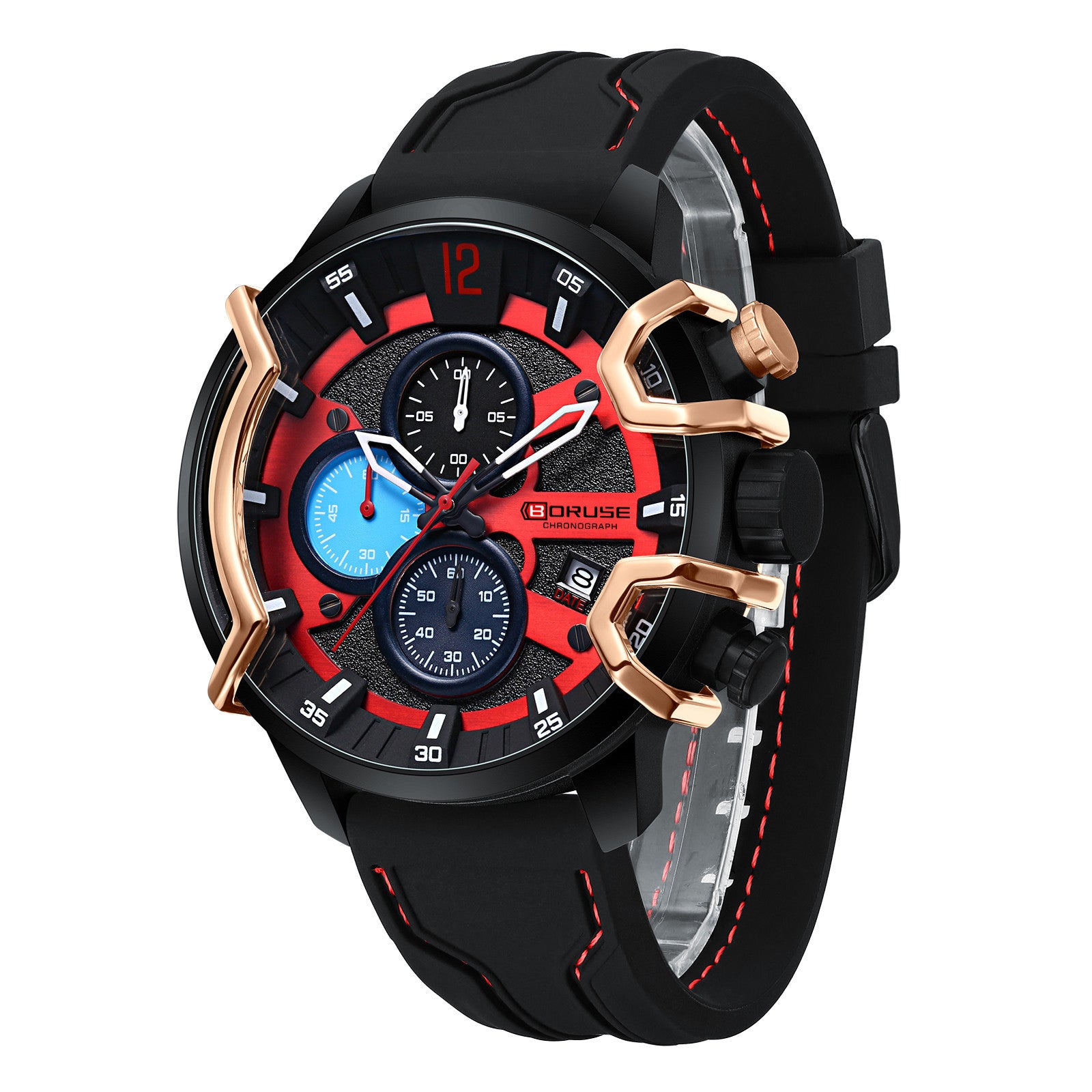 Montre Quartz Lumineuse Homme imperméable multifonctionnelle