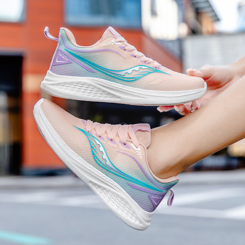 Chaussures de course léger respirant avec des semelles douces pour les étudiants tous les jours
