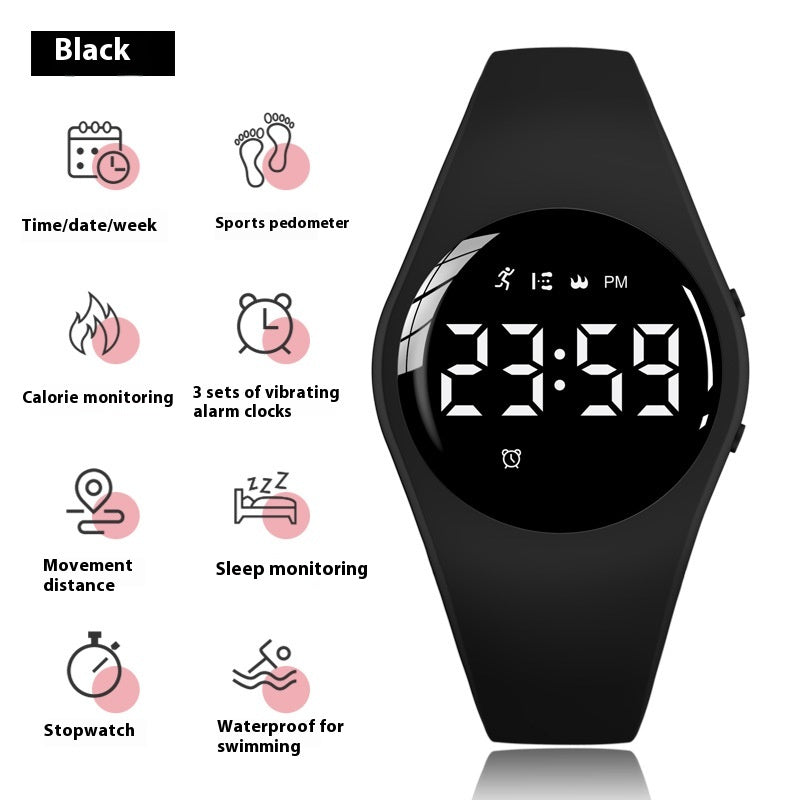 Simple Imperméable Vibration Alarm Clock Middle School Student Sports Watch