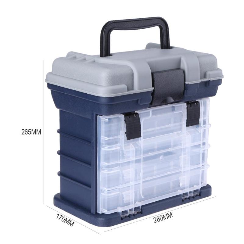 Boîte de pêche à la roche à luer portable multifonctionnelle