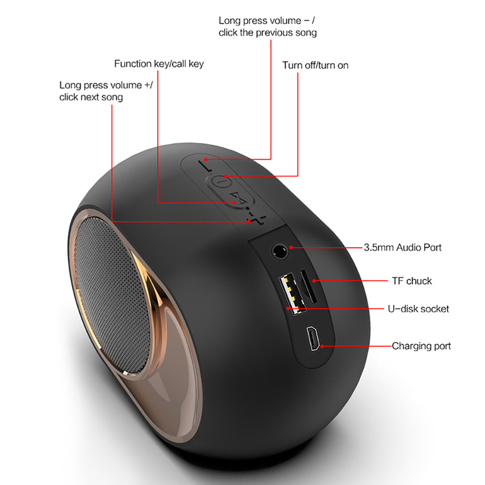 X6 Bluetooth haut-parleur Subwoofer sans fil