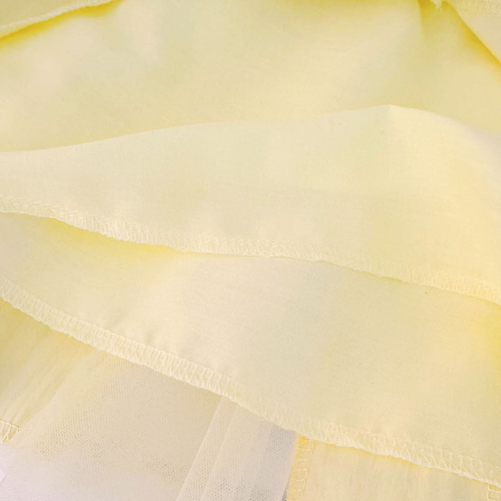 Douce robe en une seule pièce Petites filles Tour de soleil Princesse Gown