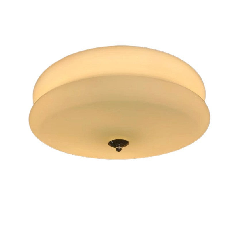 Lumière de plafond en verre de crème pour l'entrée ou le balcon