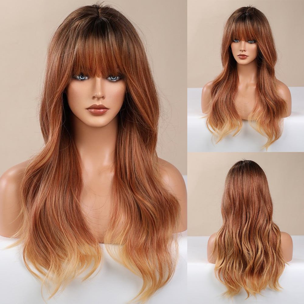 Anime Air Bangs Big Wave Perruque