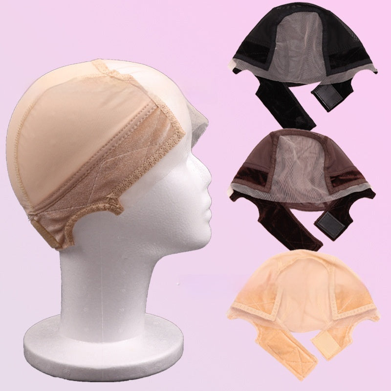 Bande de cheveux élastique de la dentelle bande de velours Mesh Cap