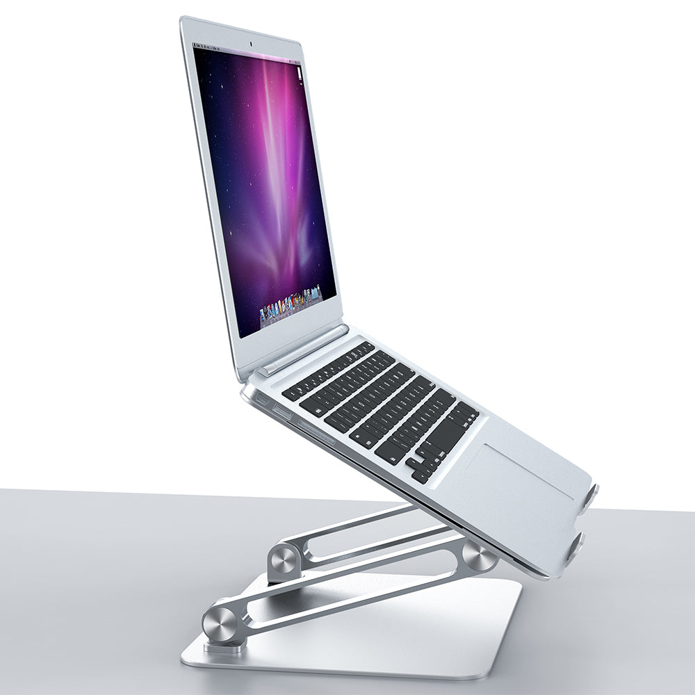 Support d'ordinateur portable en aluminium — pliable & réglable
